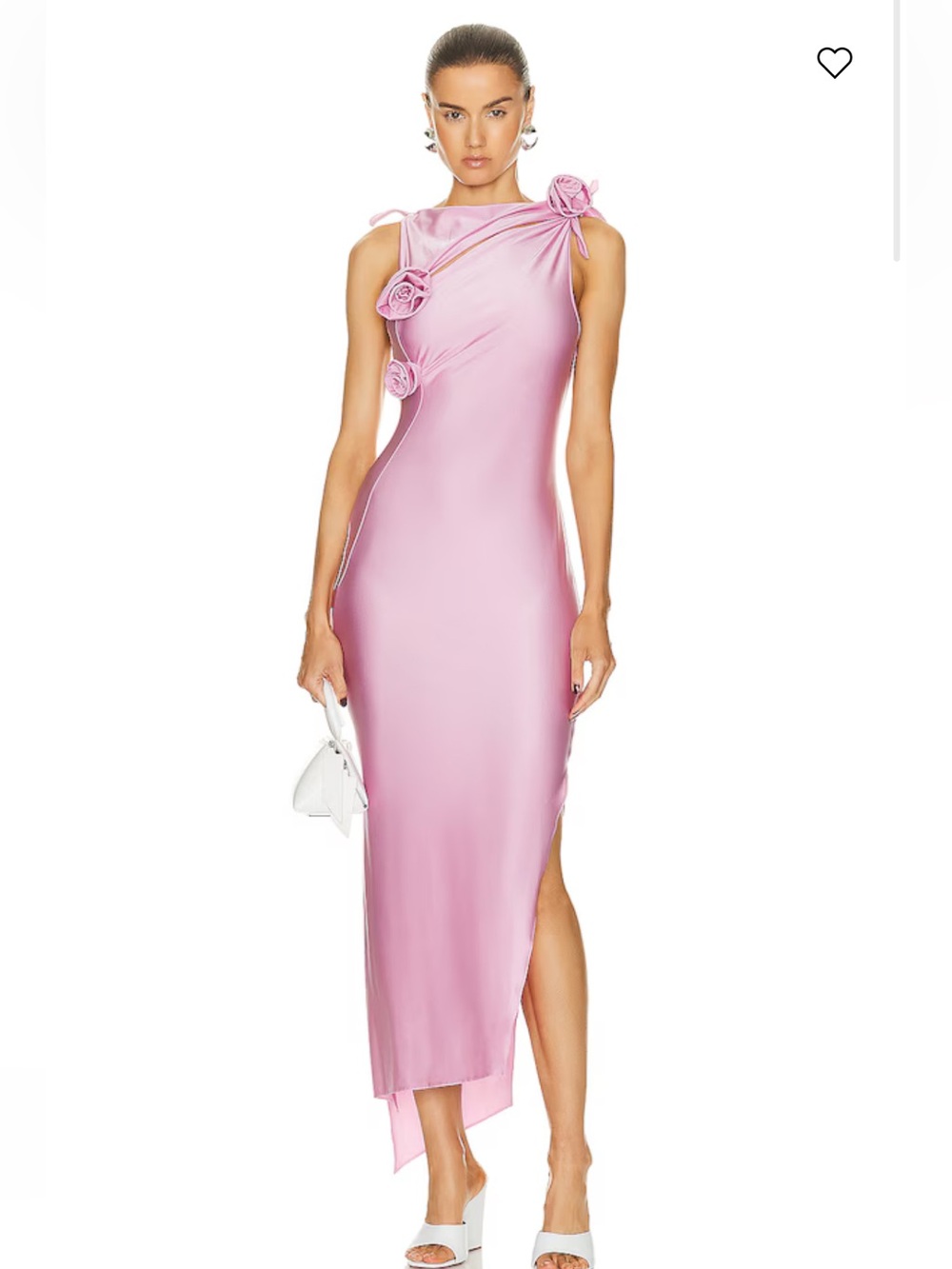 Coperni Asymmetric Floral Gown